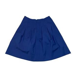 Tessori Josephina Navy Blue Pleated High Waist A-Line Skater Skirt XL